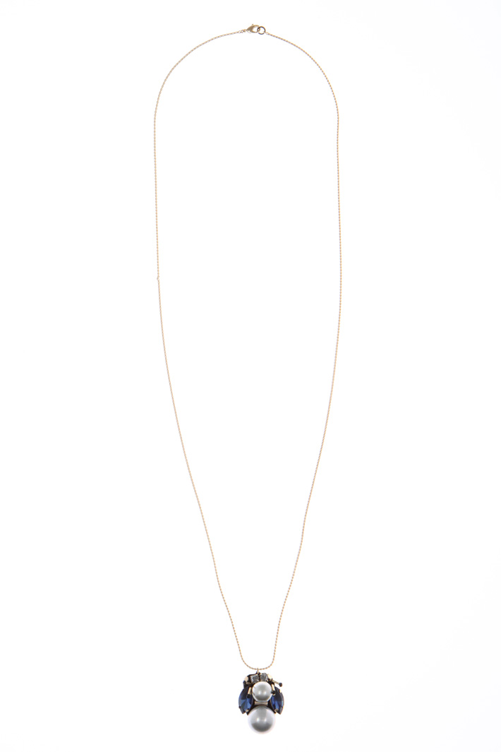 Necklace with glass charm Intrend Necklace with glass charm Intrend
