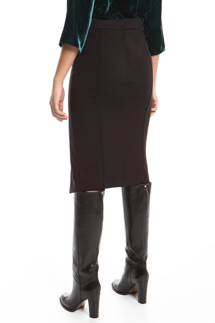 Buttoned jersey skirt Intrend Buttoned jersey skirt Intrend