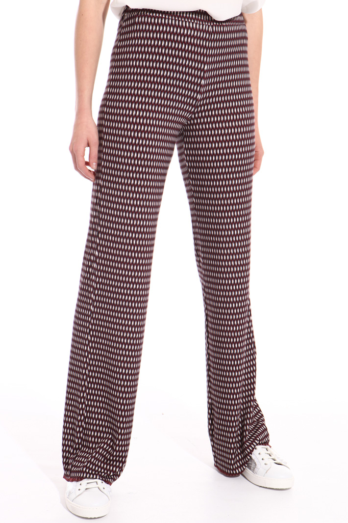 Printed jersey trousers Intrend Printed jersey trousers Intrend