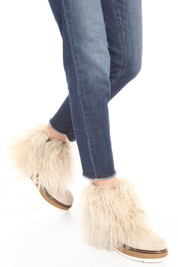Mongolian fur boots Intrend Mongolian fur boots Intrend