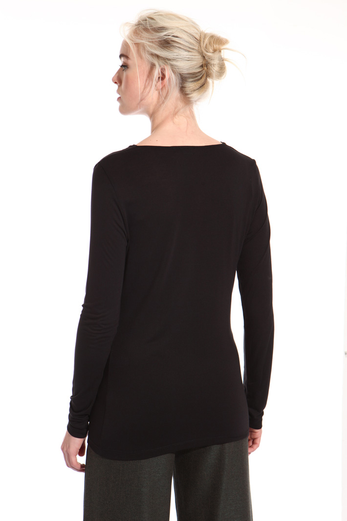 Draped collar top Intrend Draped collar top Intrend