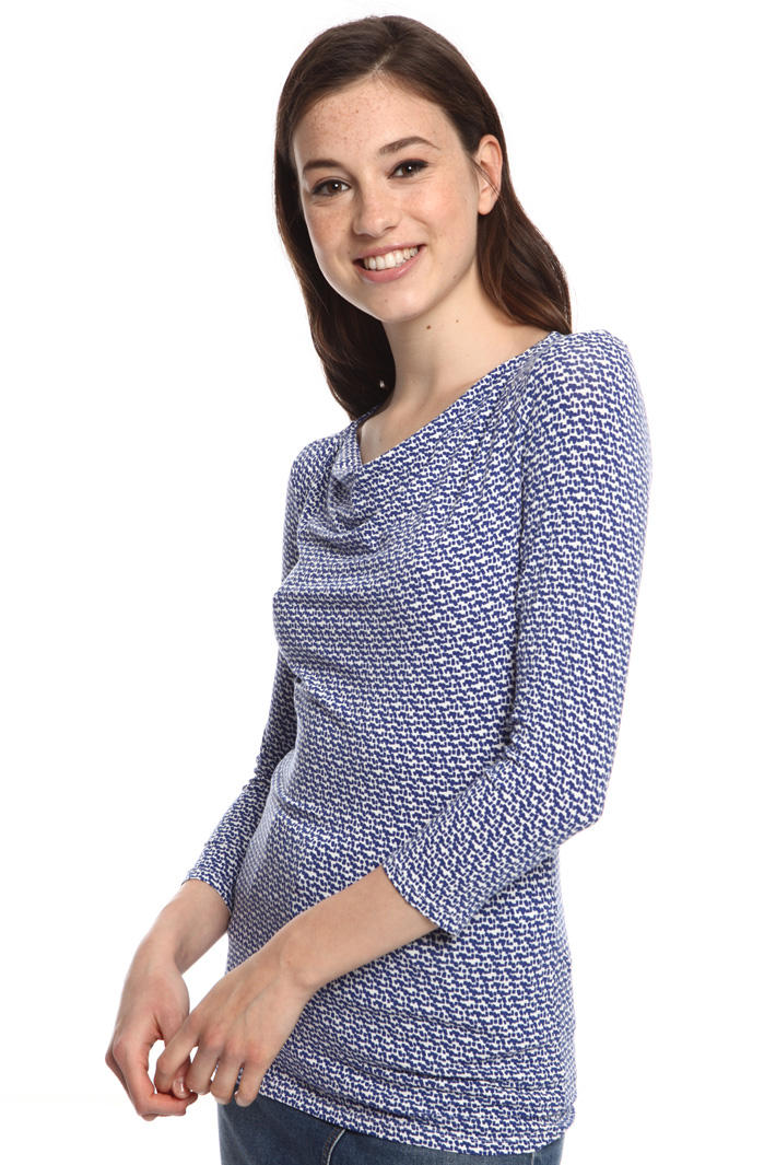 Draped collar top Intrend Draped collar top Intrend