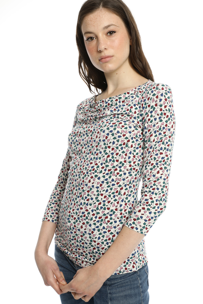 Draped collar top Intrend Draped collar top Intrend