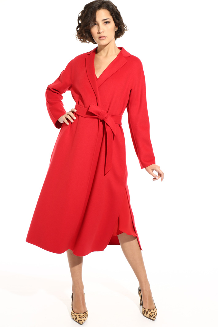 Flared belted coat Intrend Flared belted coat Intrend