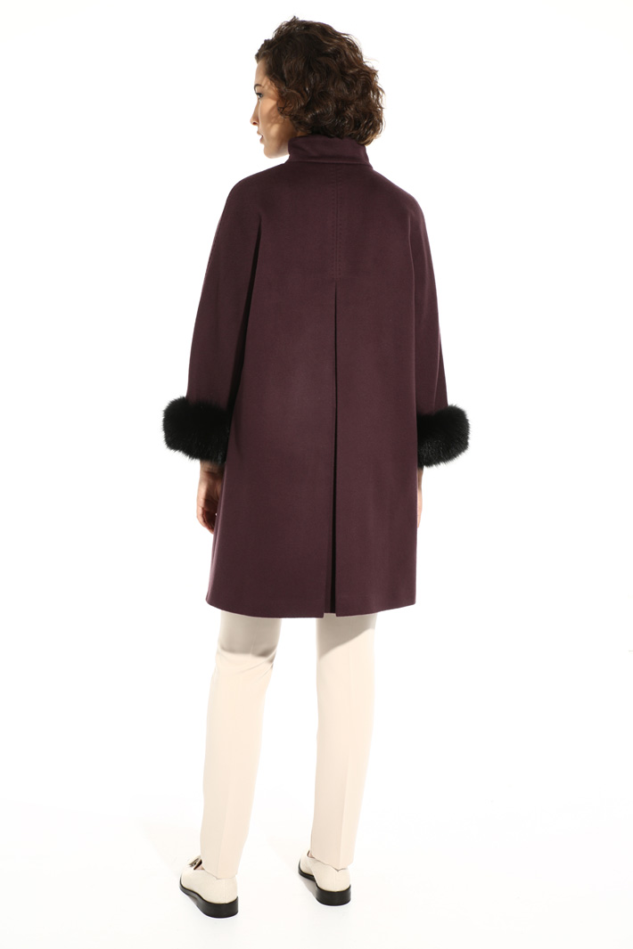 Fox fur cuff coat Intrend Fox fur cuff coat Intrend