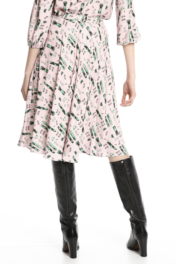 Flounced viscose skirt Intrend Flounced viscose skirt Intrend