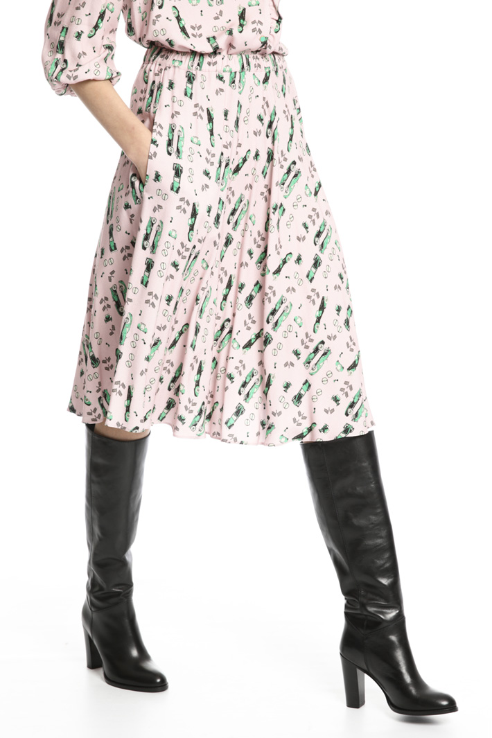 Flounced viscose skirt Intrend Flounced viscose skirt Intrend