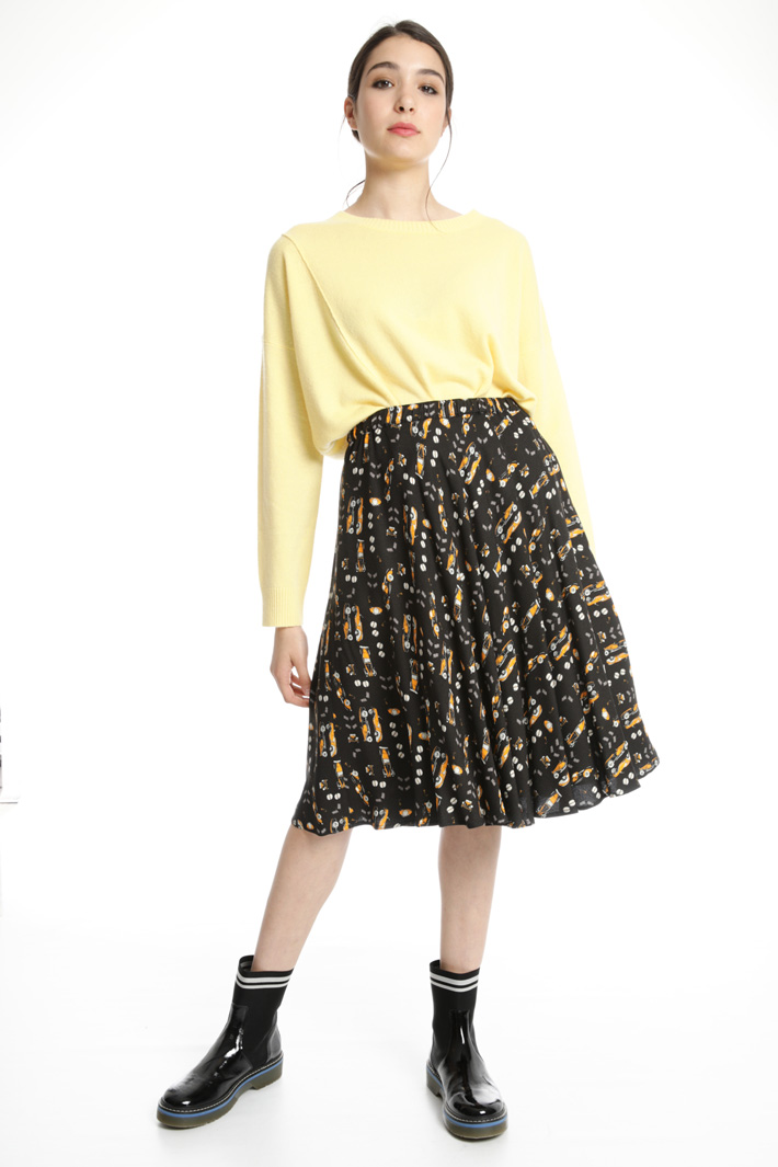 Flounced viscose skirt Intrend Flounced viscose skirt Intrend