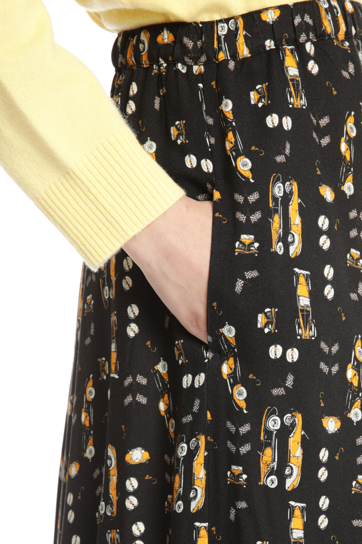 Flounced viscose skirt Intrend Flounced viscose skirt Intrend