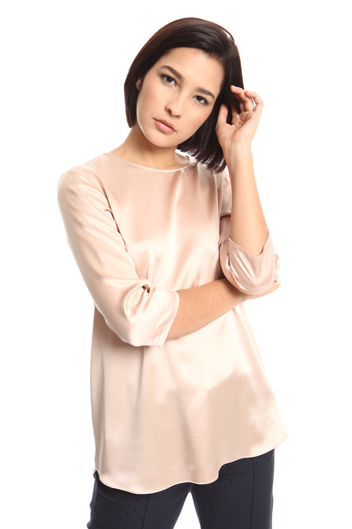 Silk satin blouse Intrend Silk satin blouse Intrend