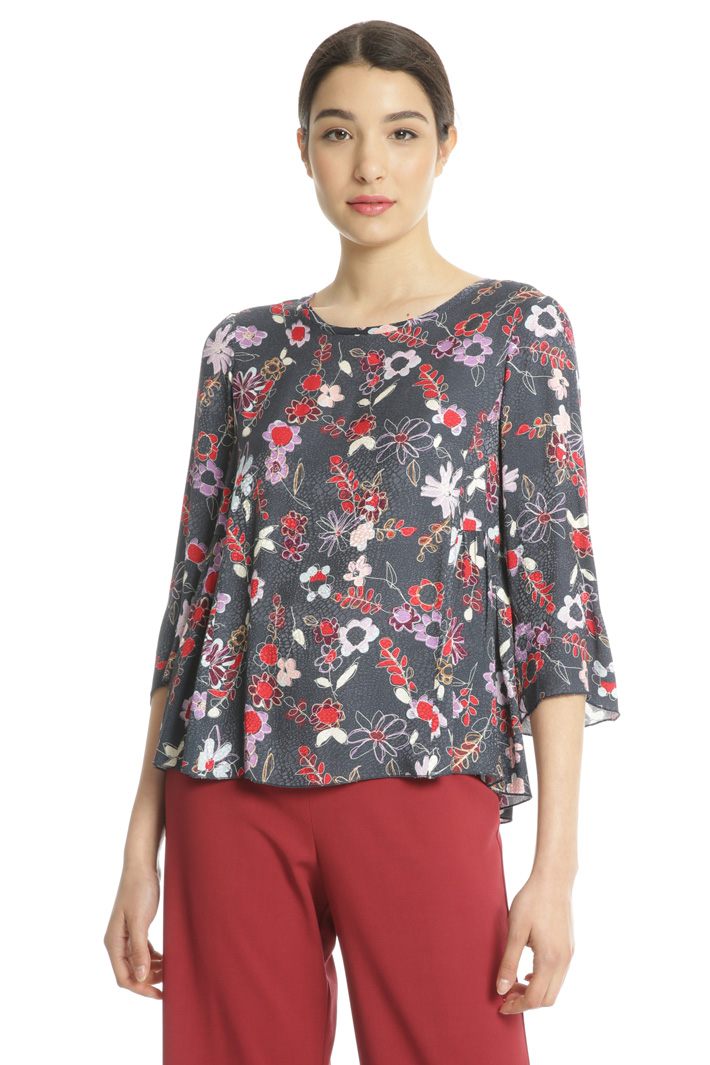 Fluid jacquard blouse Intrend Fluid jacquard blouse Intrend