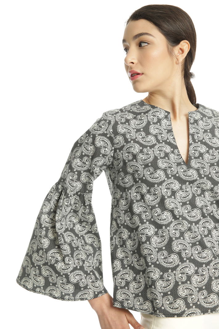 Cotton poplin blouse Intrend Cotton poplin blouse Intrend