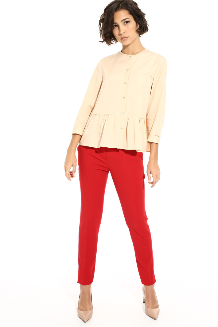 Flounced hem blouse Intrend Flounced hem blouse Intrend