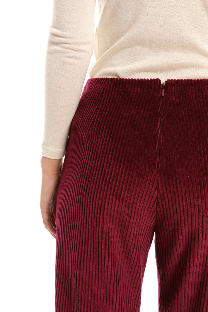 Ribbed palazzo trousers Intrend Ribbed palazzo trousers Intrend