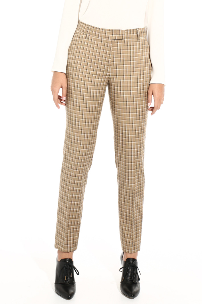 Long checked trousers Intrend Long checked trousers Intrend