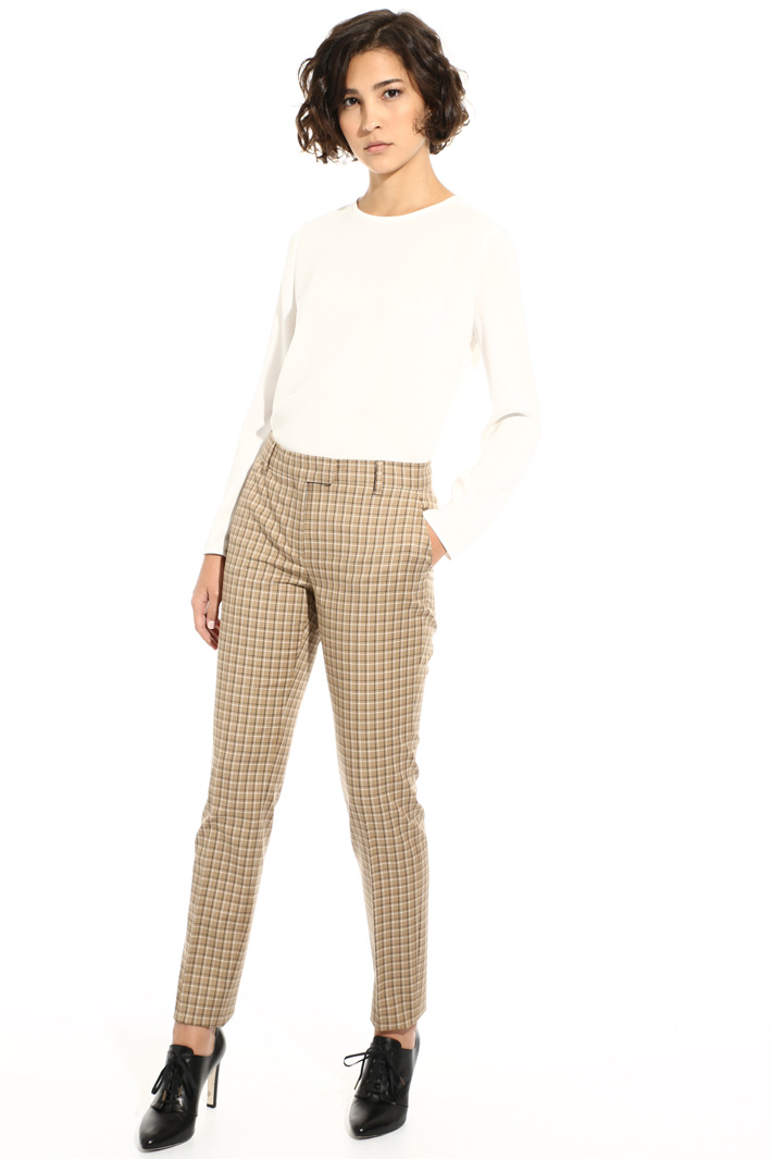 Long checked trousers Intrend Long checked trousers Intrend