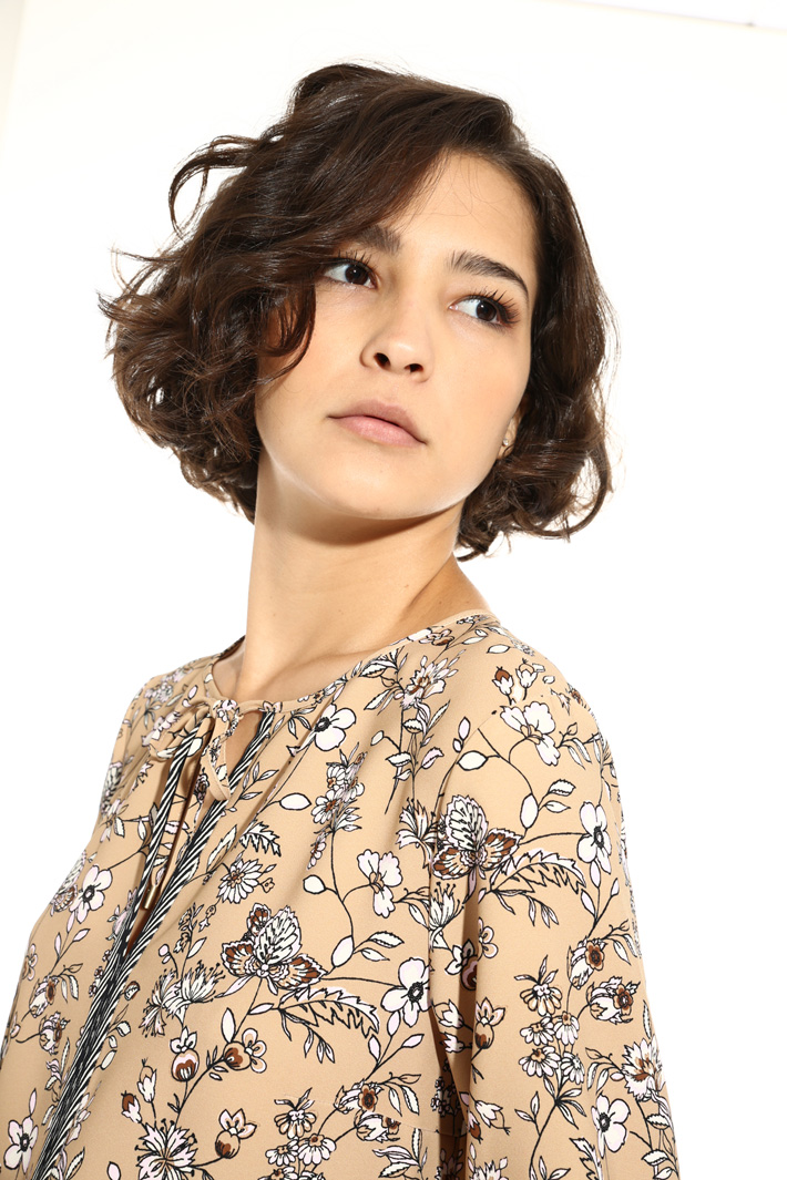 Printed cady blouse Intrend Printed cady blouse Intrend