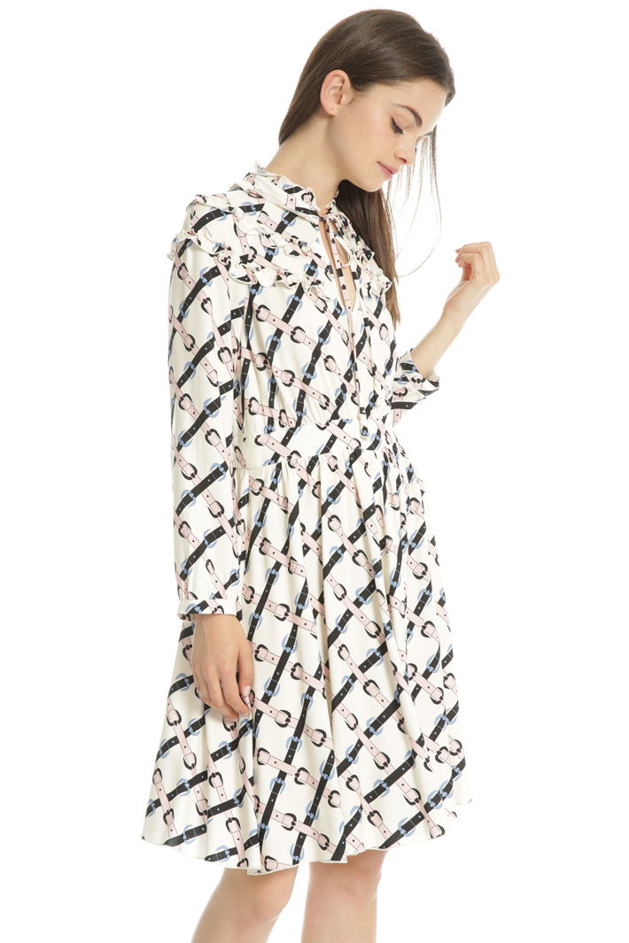 Printed sablé dress Intrend Printed sablé dress Intrend