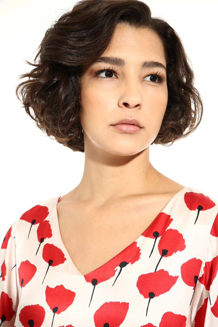 Short dress in pure silk Intrend Short dress in pure silk Intrend