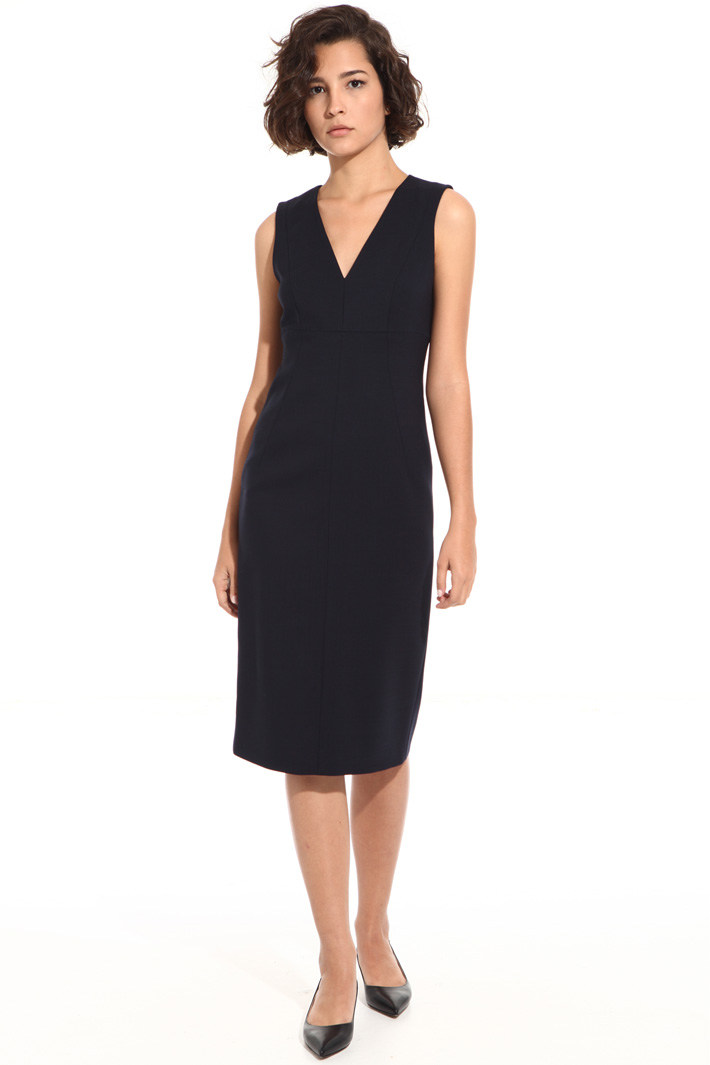 Sleeveless dress in pure wool Intrend Sleeveless dress in pure wool Intrend