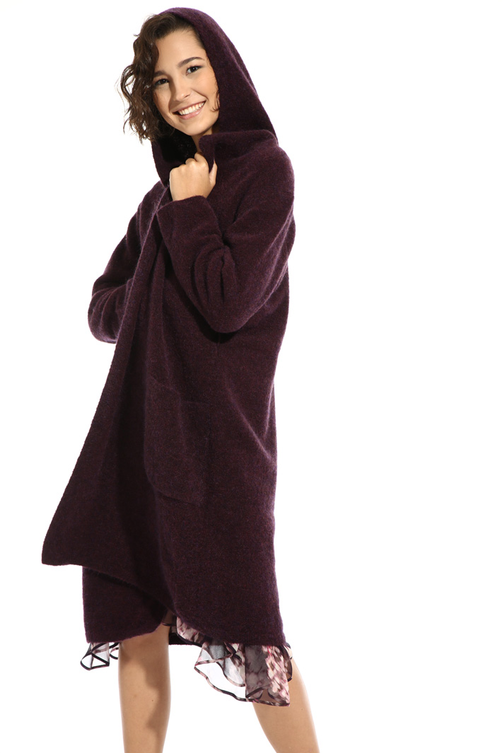 Wrap coat in mohair Intrend Wrap coat in mohair Intrend