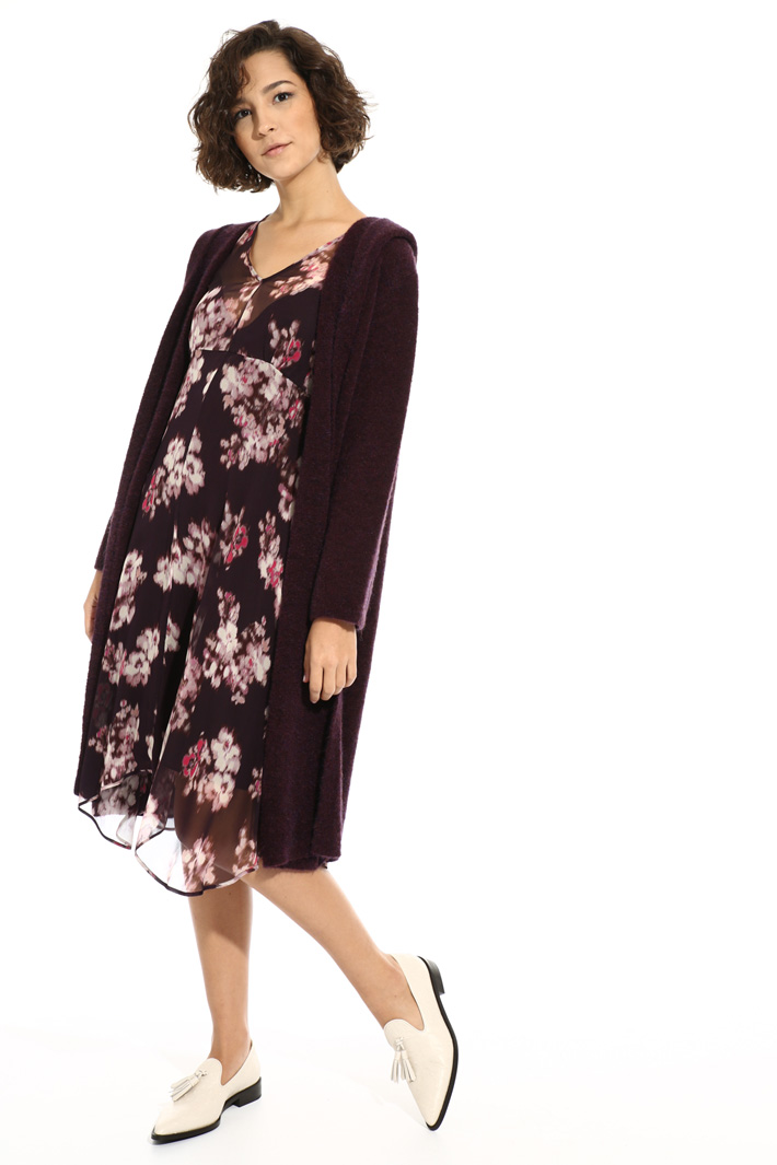 Wrap coat in mohair Intrend Wrap coat in mohair Intrend