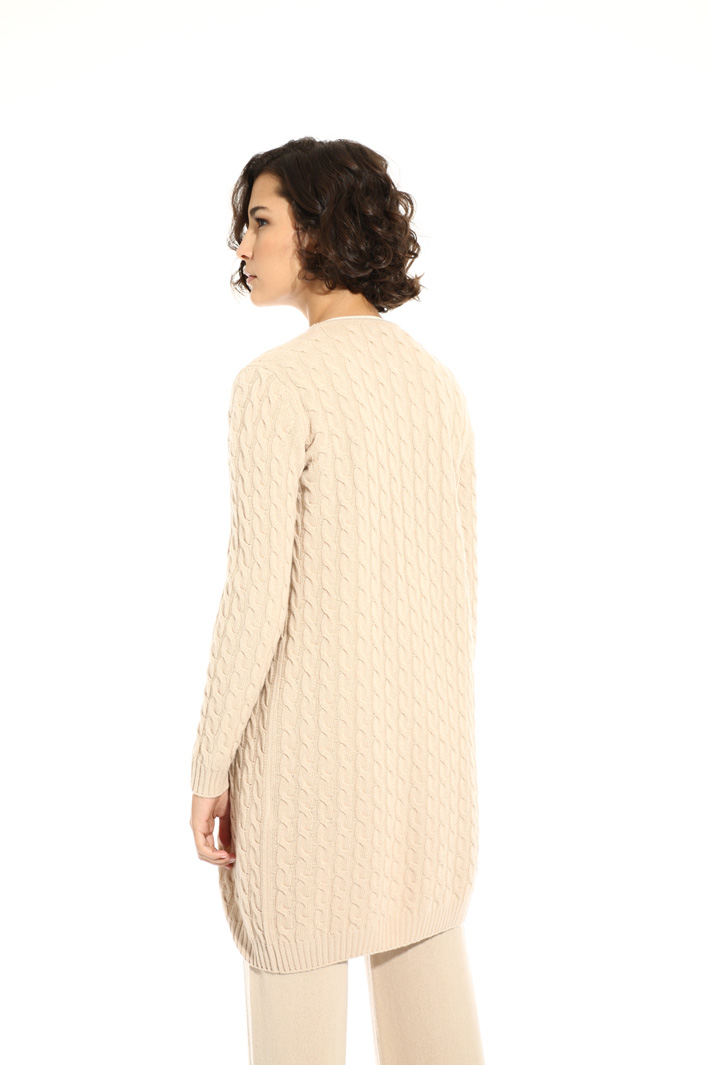 Braid knit cardigan Intrend Braid knit cardigan Intrend
