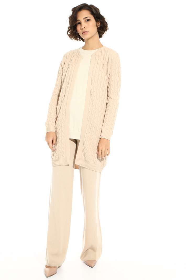 Braid knit cardigan Intrend Braid knit cardigan Intrend