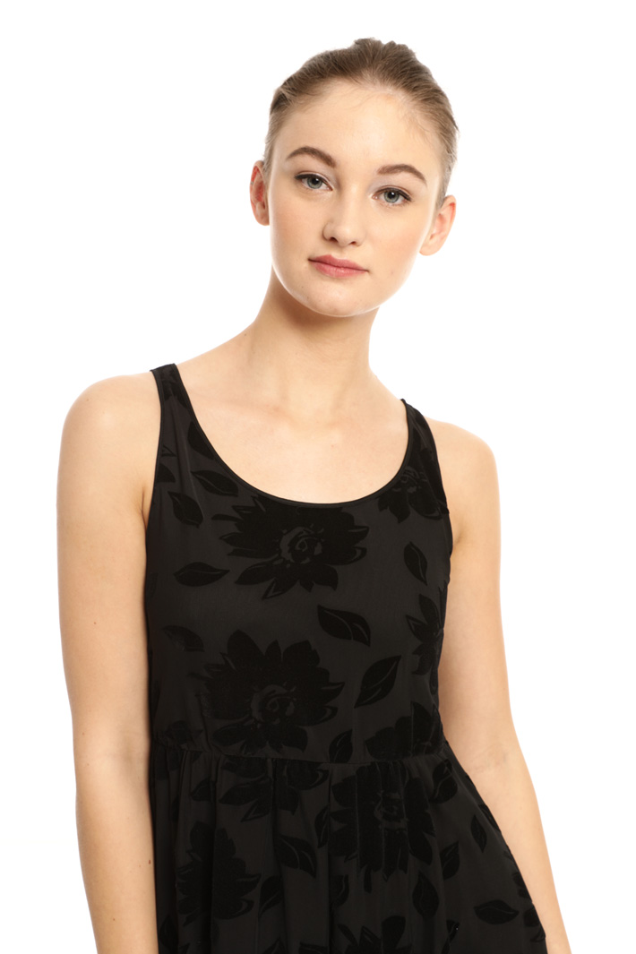 Flock print tulle dress Intrend Flock print tulle dress Intrend