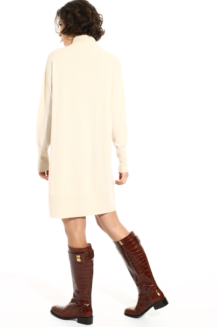 High neck knitted dress Intrend High neck knitted dress Intrend