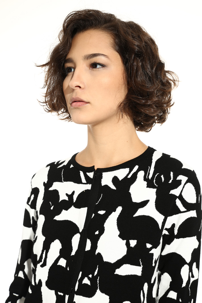 Printed viscose cardigan Intrend Printed viscose cardigan Intrend