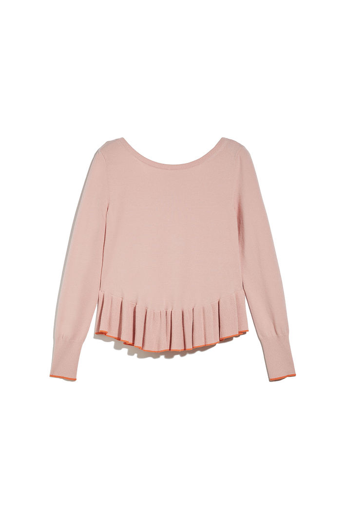 Ruffled hem sweater Intrend Ruffled hem sweater Intrend