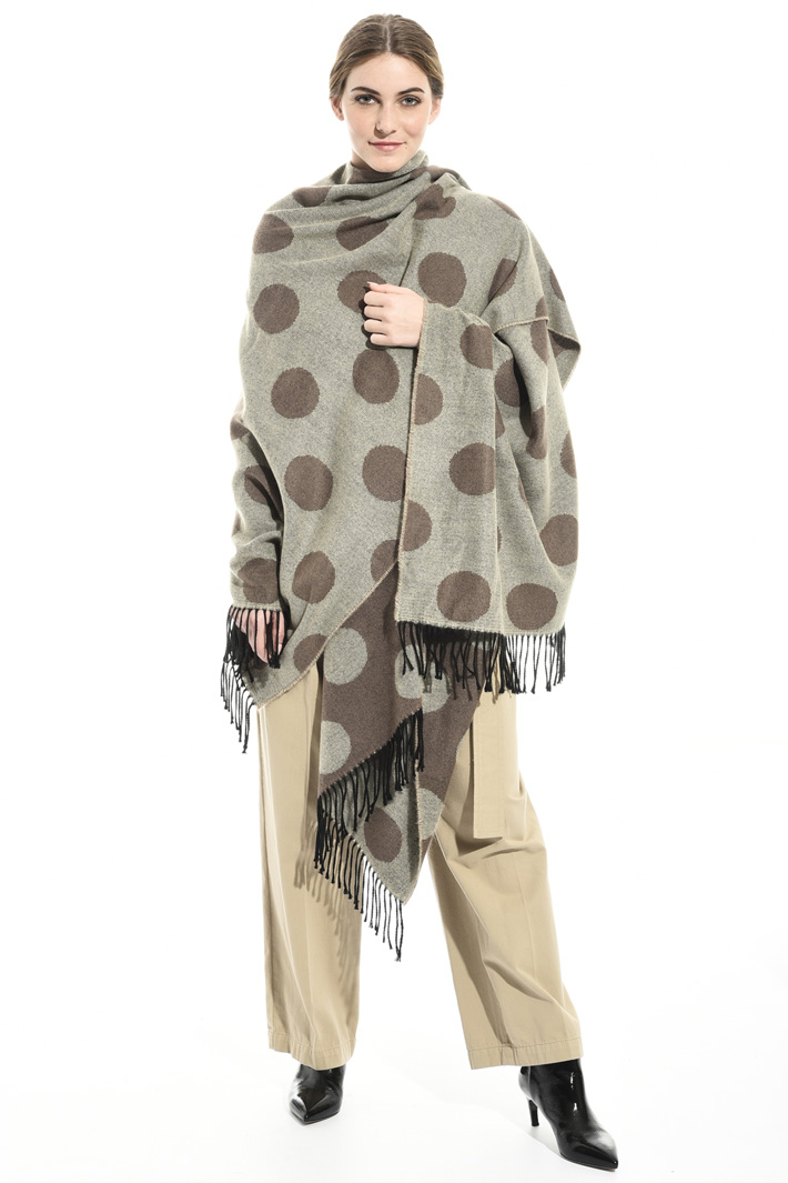 Patterned poncho Intrend Patterned poncho Intrend