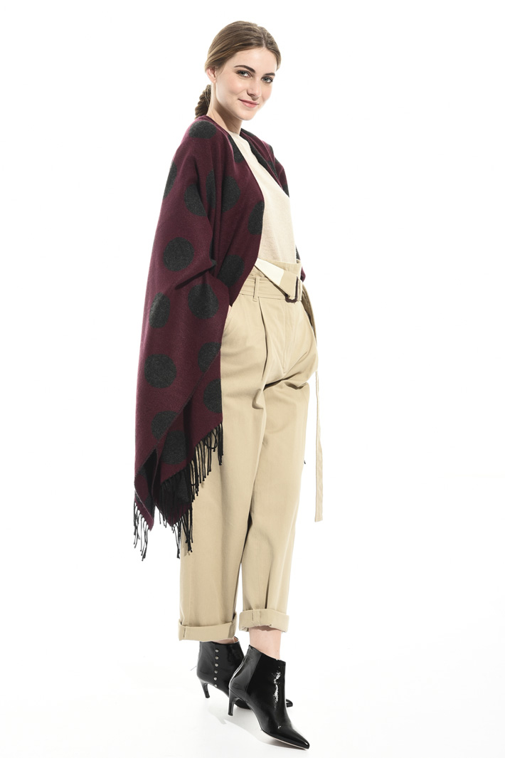 Patterned poncho Intrend Patterned poncho Intrend