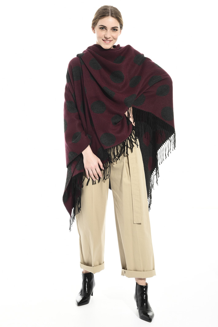 Patterned poncho Intrend Patterned poncho Intrend