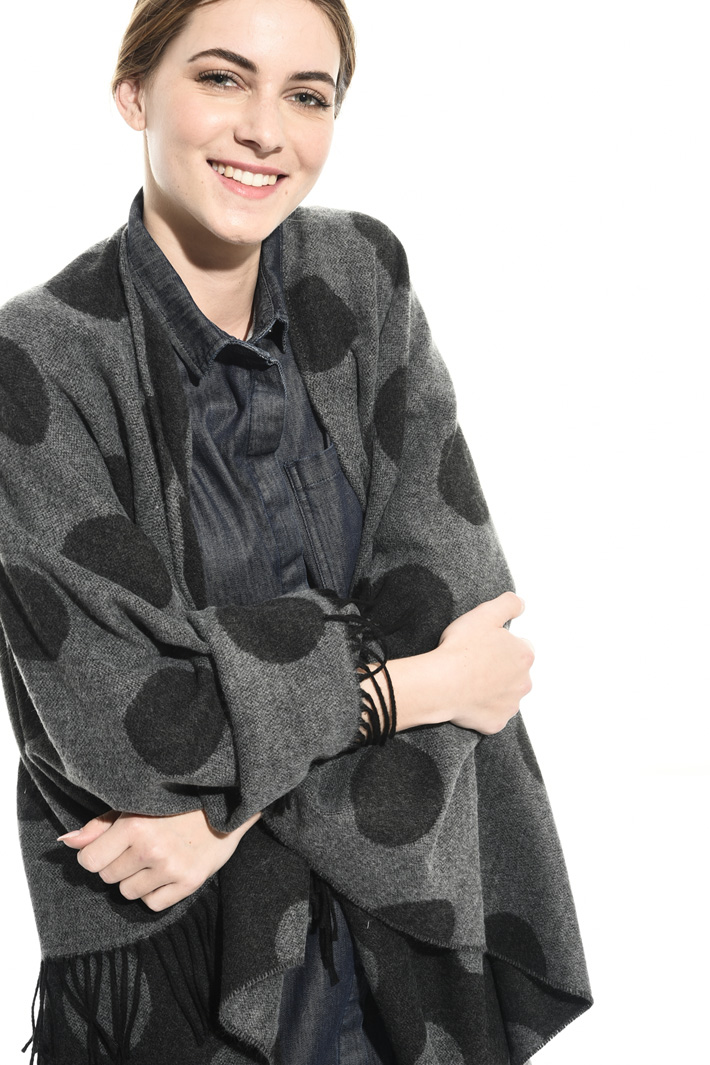 Patterned poncho Intrend Patterned poncho Intrend