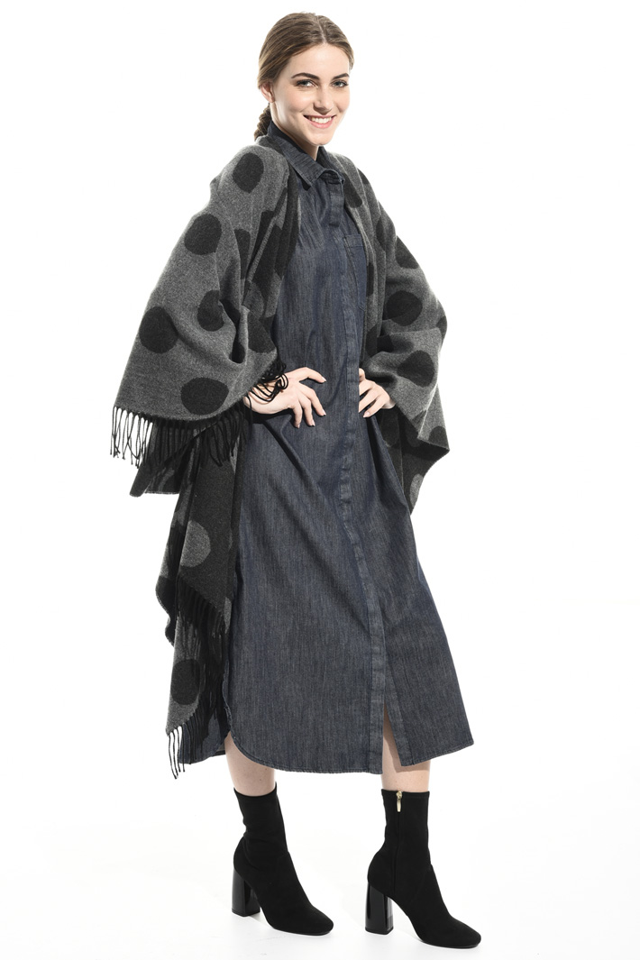 Patterned poncho Intrend Patterned poncho Intrend