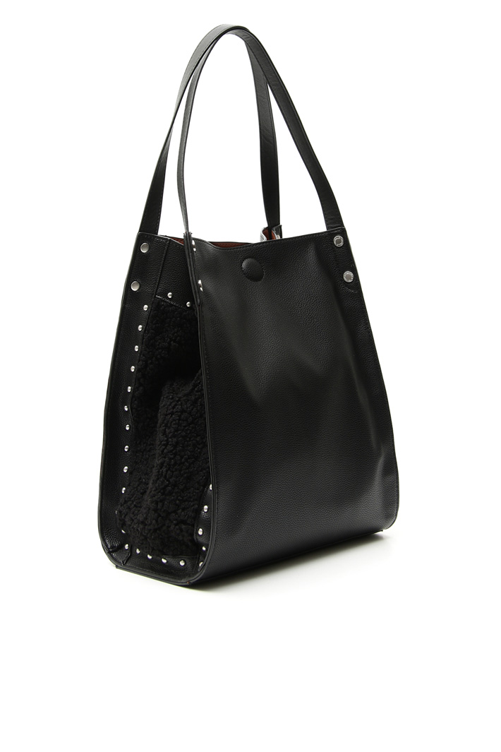 Shearling-effect shopper bag Intrend Shearling-effect shopper bag Intrend