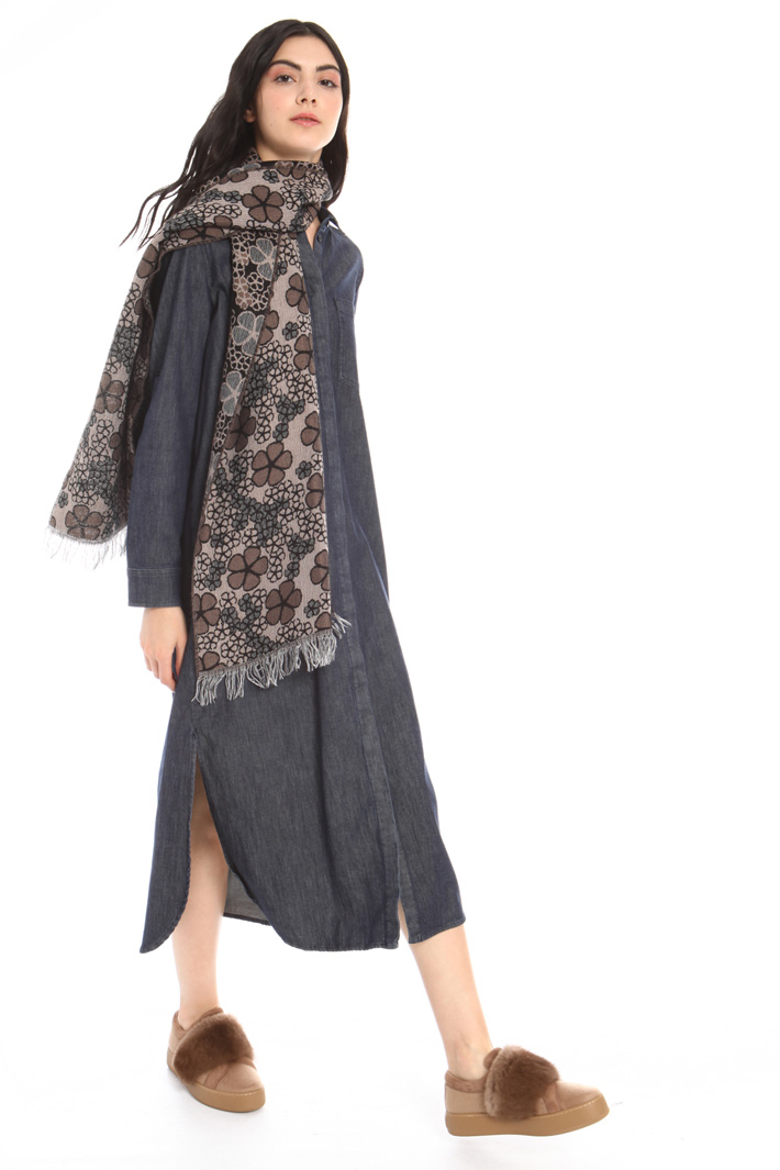 Fringed scarf Intrend Fringed scarf Intrend
