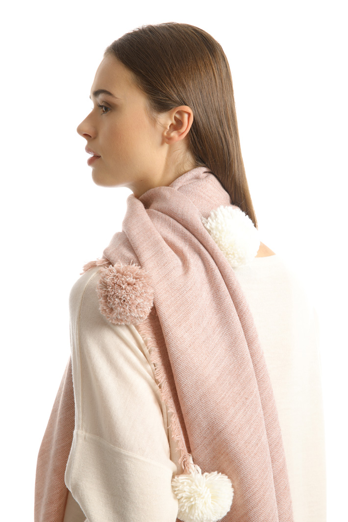Soft pom pom scarf Intrend Soft pom pom scarf Intrend