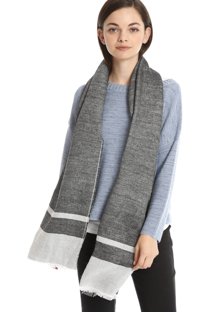 Wool blend scarf Intrend Wool blend scarf Intrend