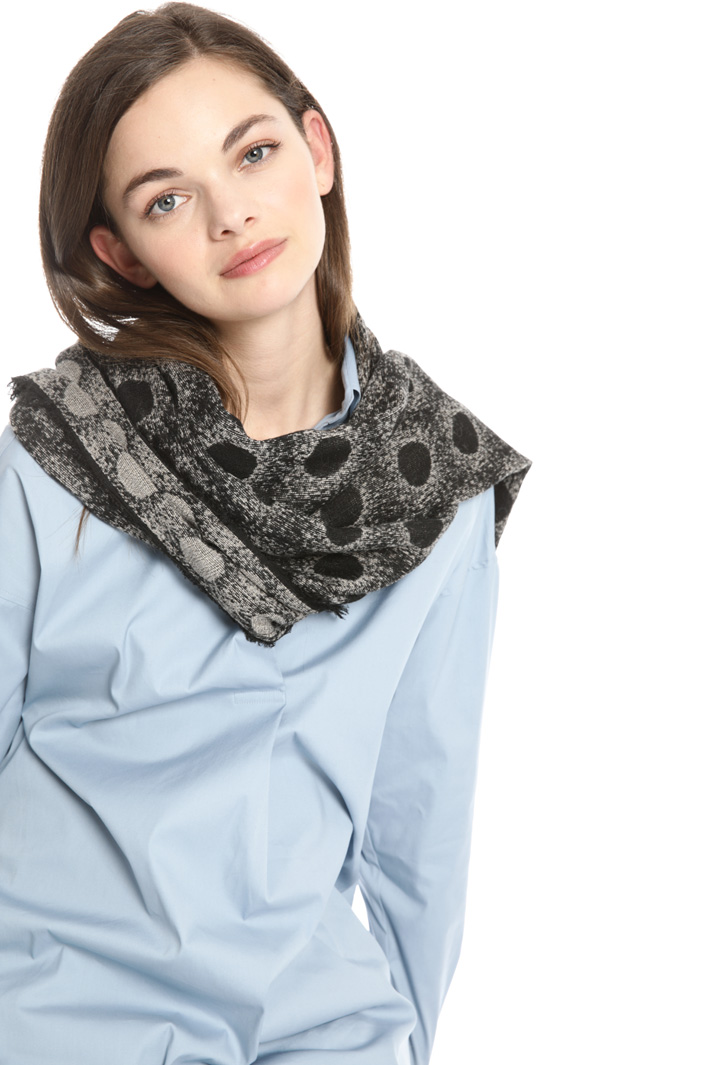 Polka dot wool scarf Intrend Polka dot wool scarf Intrend