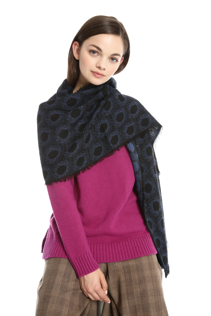 Polka dot wool scarf Intrend Polka dot wool scarf Intrend