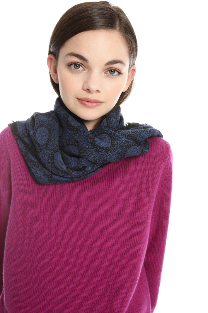 Polka dot wool scarf Intrend Polka dot wool scarf Intrend