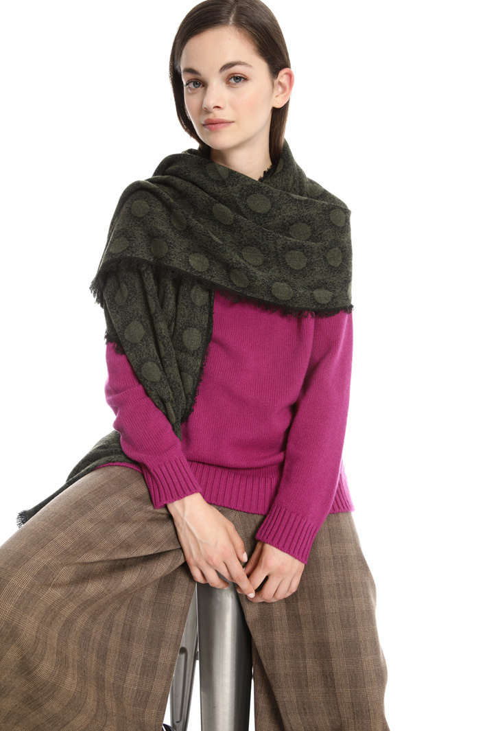 Polka dot wool scarf Intrend Polka dot wool scarf Intrend