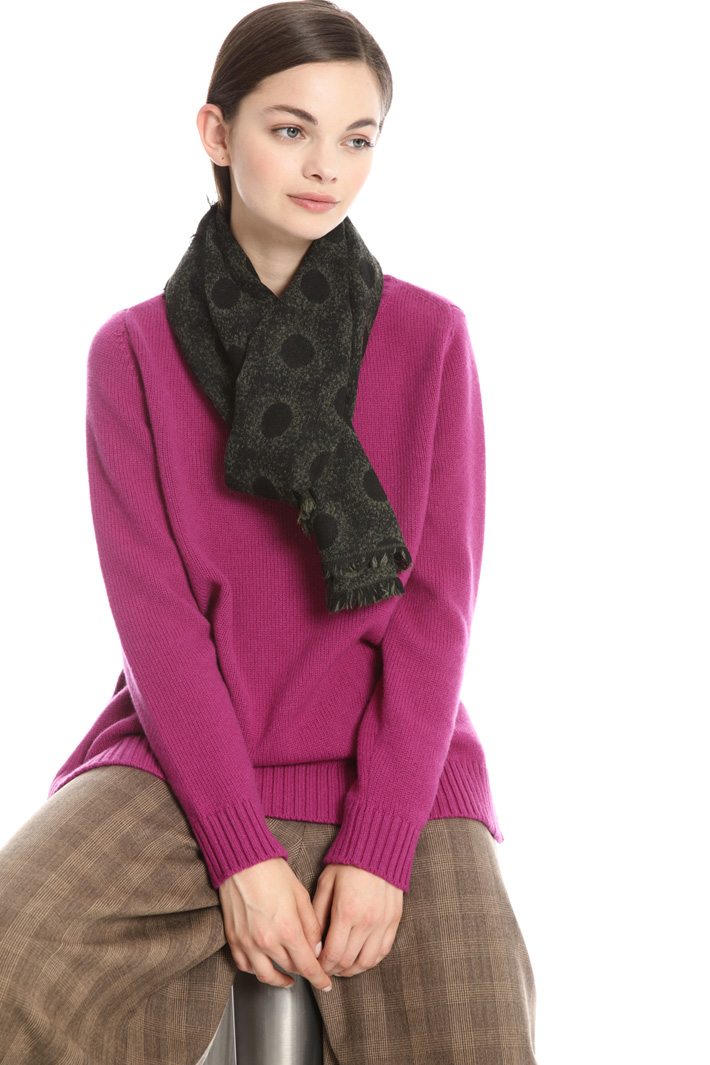 Polka dot wool scarf Intrend Polka dot wool scarf Intrend