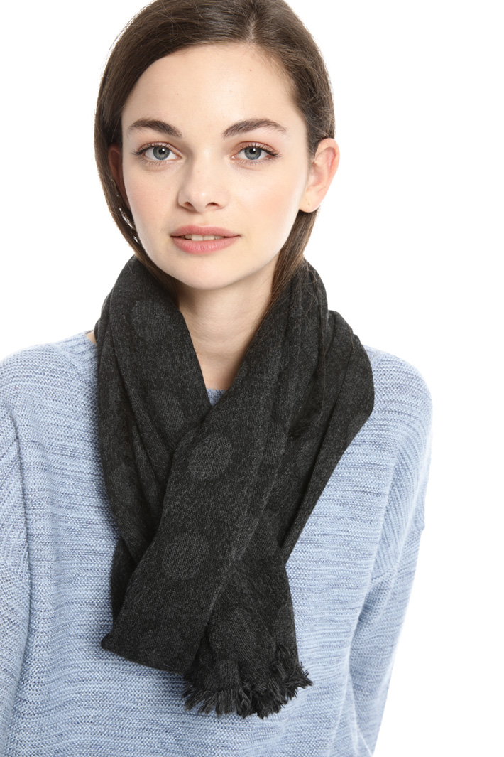 Polka dot wool scarf Intrend Polka dot wool scarf Intrend