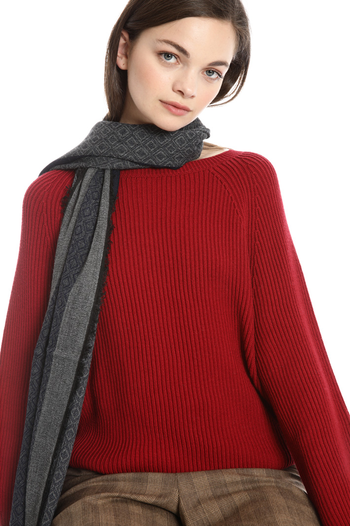Fringed scarf Intrend Fringed scarf Intrend