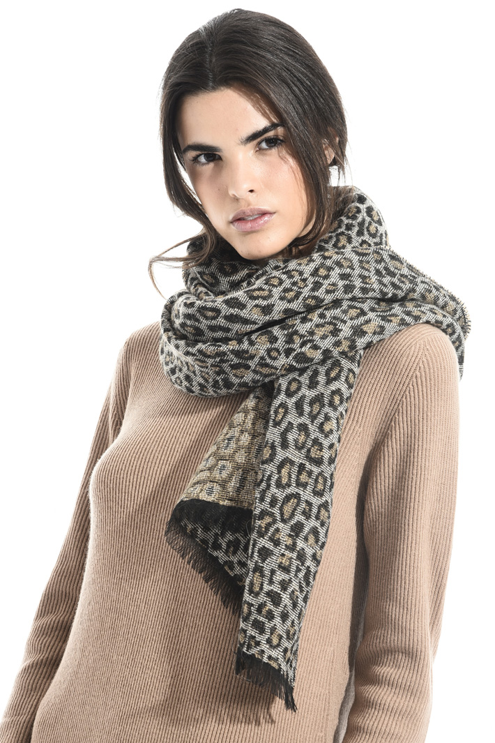Wool blend scarf Intrend Wool blend scarf Intrend