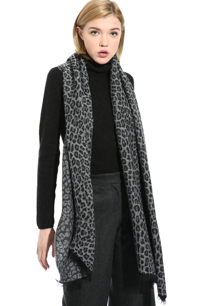 Wool blend scarf Intrend Wool blend scarf Intrend